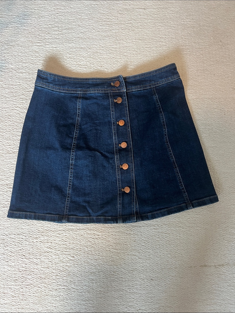 Madewell Dark Wash Mini Skirt